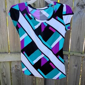 Worthington Multicolor Geometric Blouse